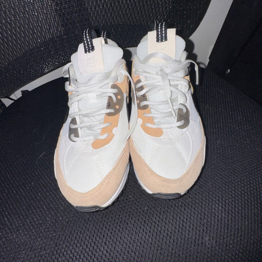 Nike White and Tan Sneakers